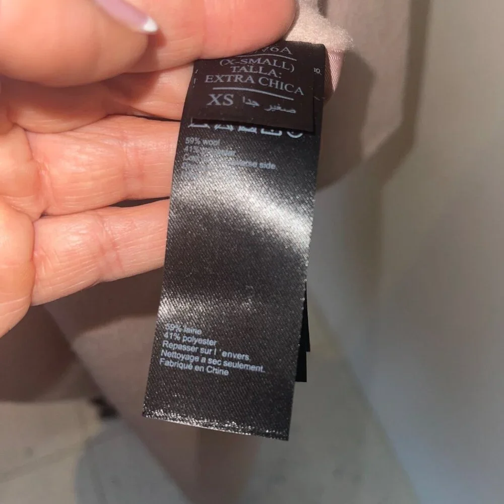 All Saints Womens Coat Jacket Size XS Pink Ryder Pockets Open Front Casual - Picture 9 of 13